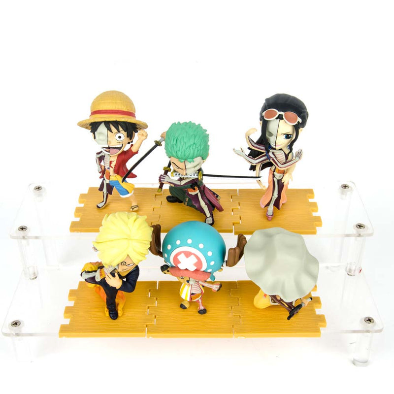 One Piece Q Version Luffy Robin Sanji Zoro Chopper Usopp Action Figure 6pcs/set