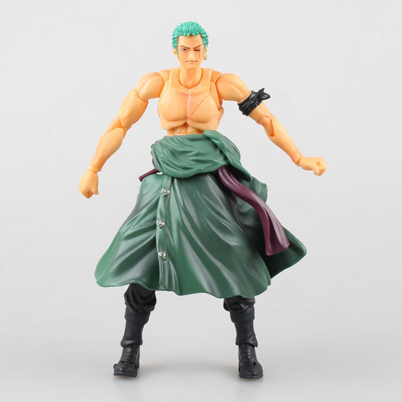 One Piece Roronoa Zoro Joint Movable Action Figure Model Toy 18cm