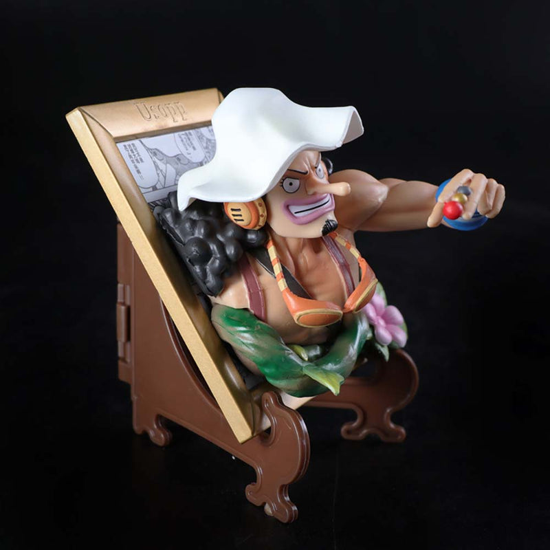 One Piece Roronoa Zoro Nami Usopp Action Figure Model Photo Frame 12cm