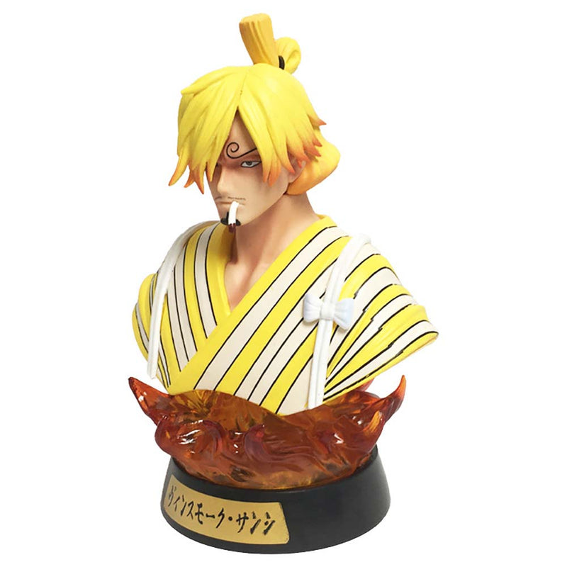 One Piece Sanji Action Figure Bust Statue Night Lights Toy 16cm