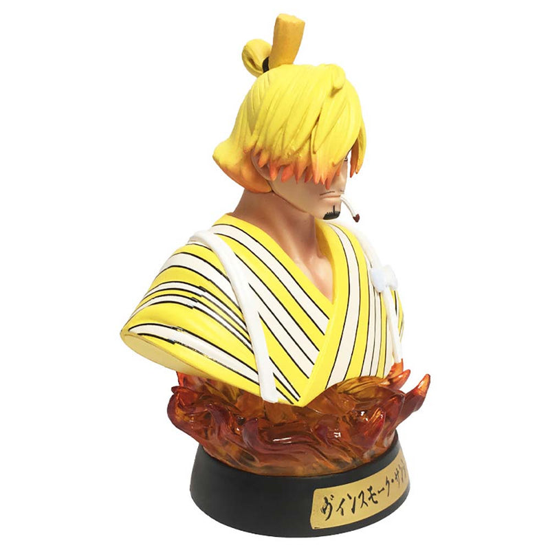 One Piece Sanji Action Figure Bust Statue Night Lights Toy 16cm