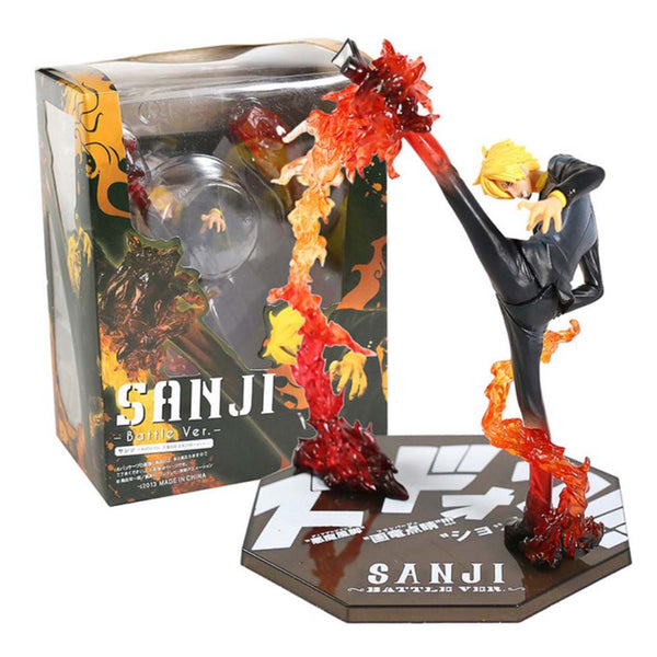 One Piece Sanji Diable Jambe Ver Action Figure Model Toy 17cm