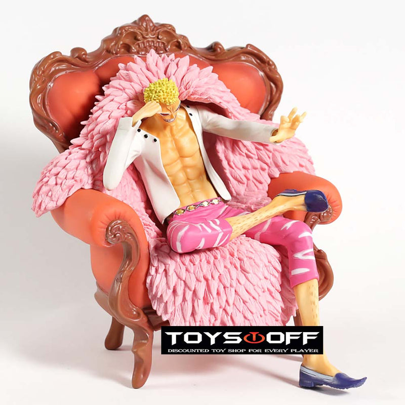 One Piece Sofa Sitting Ver Donquixote Doflamingo Action Figure Toy 23cm