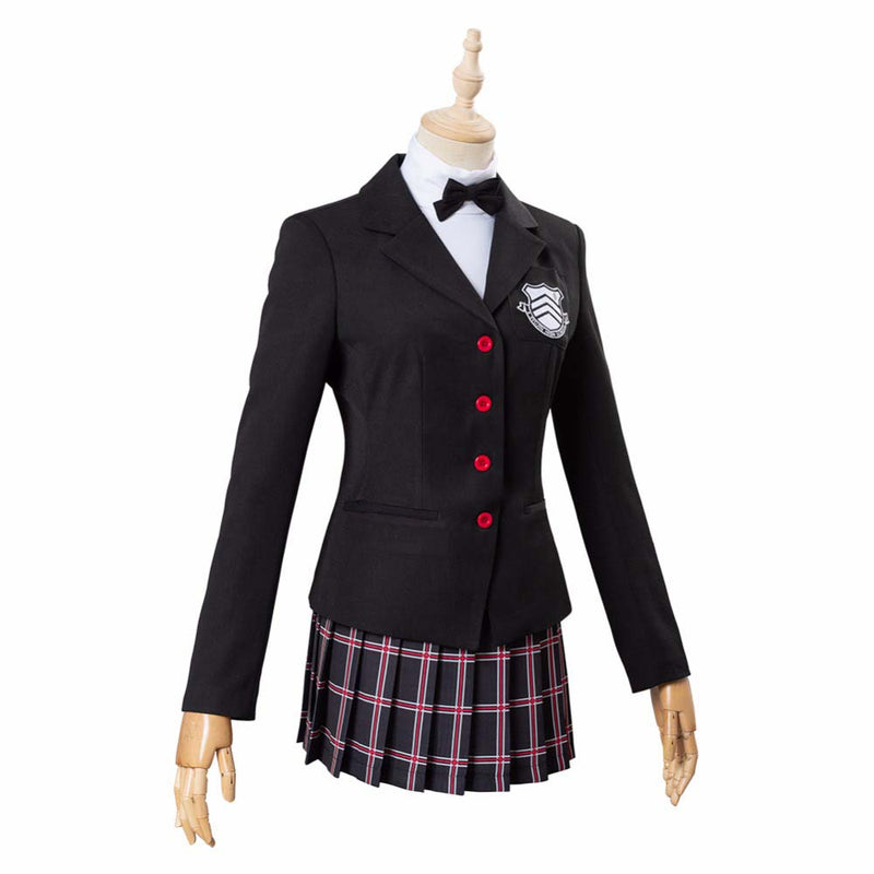 Persona 5 Yoshizawa Kasumi Cosplay Halloween Costume School Uniform Suit