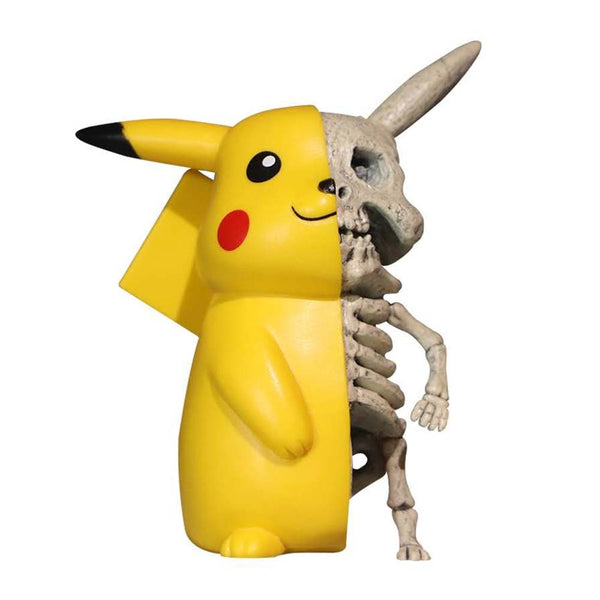 Pikachu Monster Skeleton Dissection Action Figure Collectible Funny Model Toy