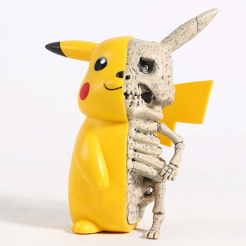 Pikachu Monster Skeleton Dissection Action Figure Collectible Funny Model Toy