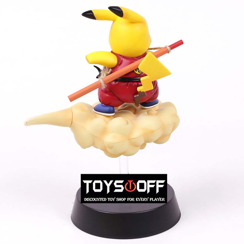 Pokemon Pikachu Cos Flying Son Goku Action Figure Model Toy 20cm