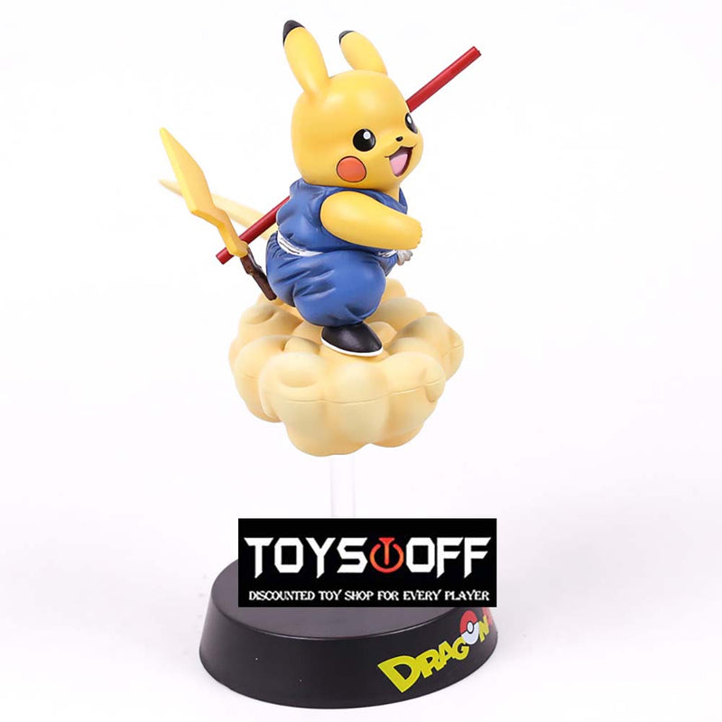 Pokemon Pikachu Cos Flying Son Goku Action Figure Model Toy 20cm