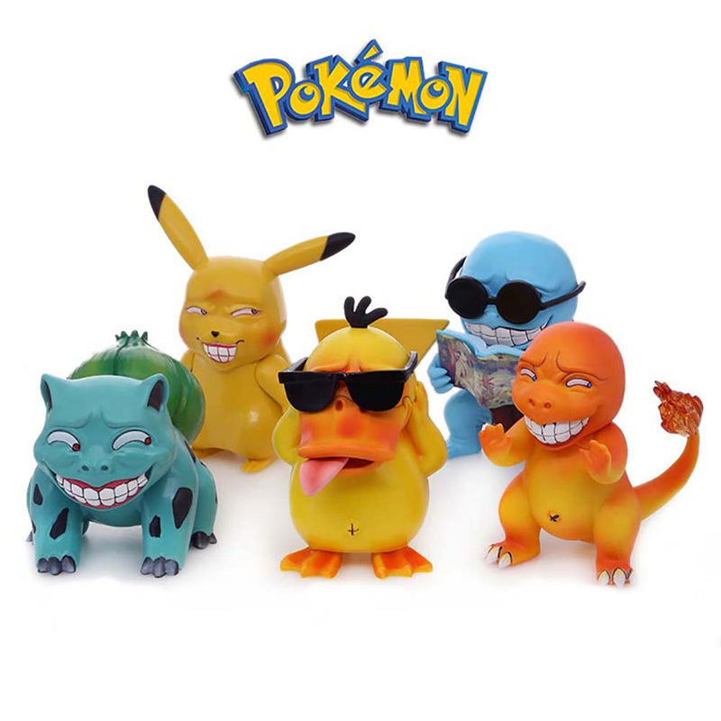 Pokemon Pikachu Squirtle Bulbasaur Psyduck Charmander Action Figure Funny Toy