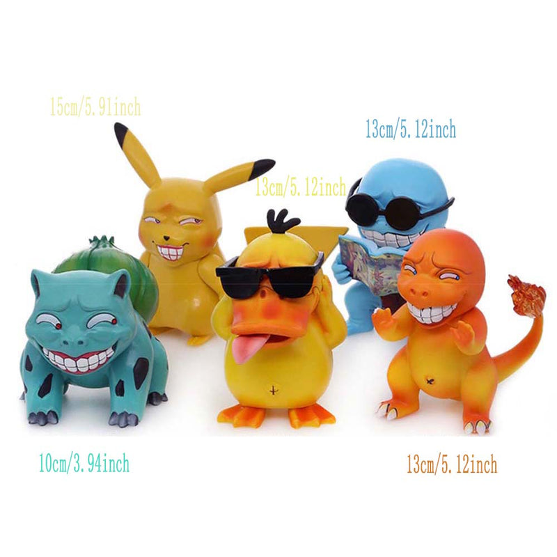 Pokemon Pikachu Squirtle Bulbasaur Psyduck Charmander Action Figure Funny Toy