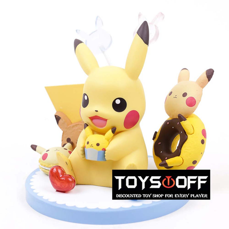 Pokemon Pikachu Tea Party Ver Action Figure Collectible Model Toy 10cm