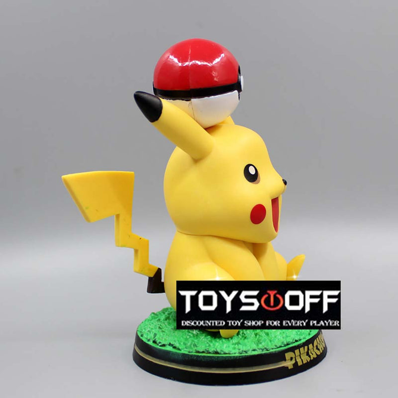Pokemon Poke Ball Pikachu Action Figure Cartoon Model Toy 14cm
