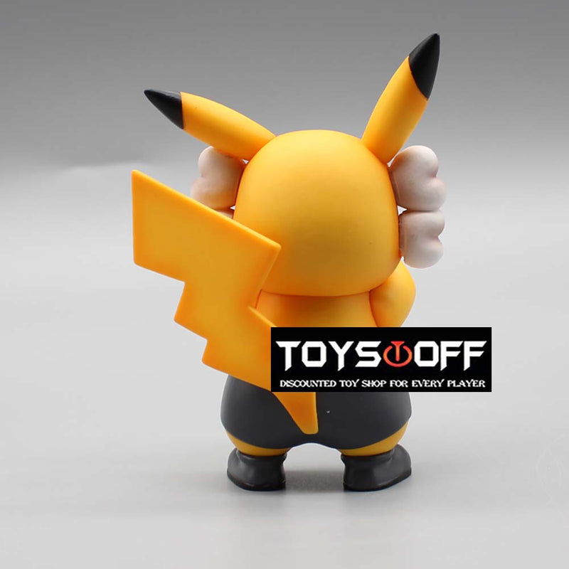Pokemon Super Kaws Pikachu Action Figure Collectible Model Toy 10cm
