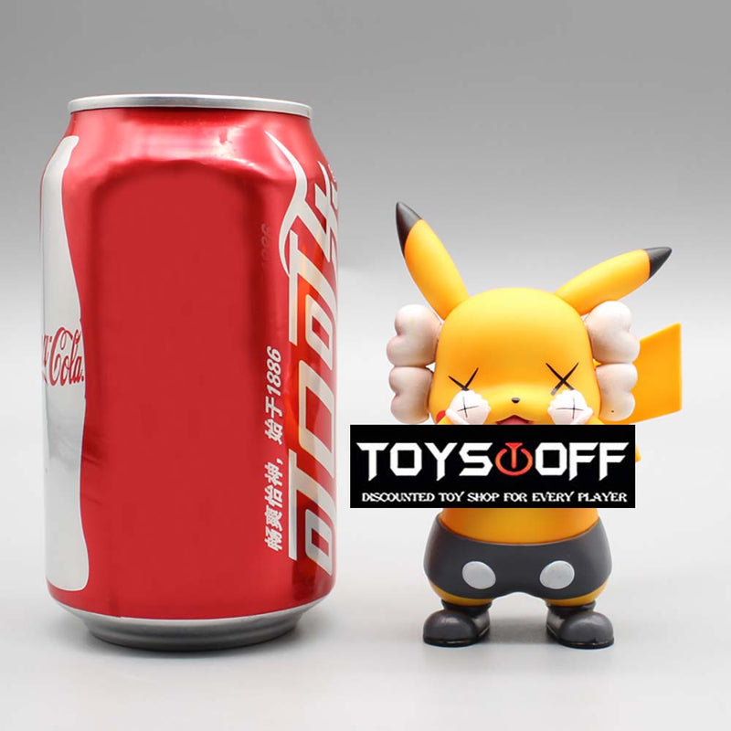 Pokemon Super Kaws Pikachu Action Figure Collectible Model Toy 10cm