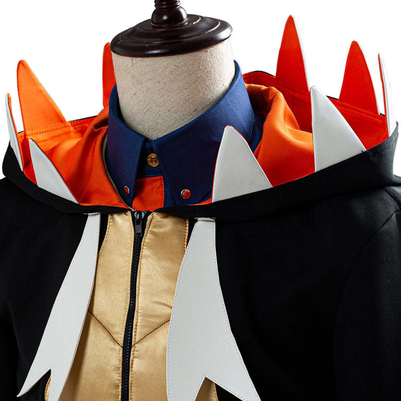 Pokemon Sword Shield Game Raihan Embroidered Custom Made Cosplay Costume