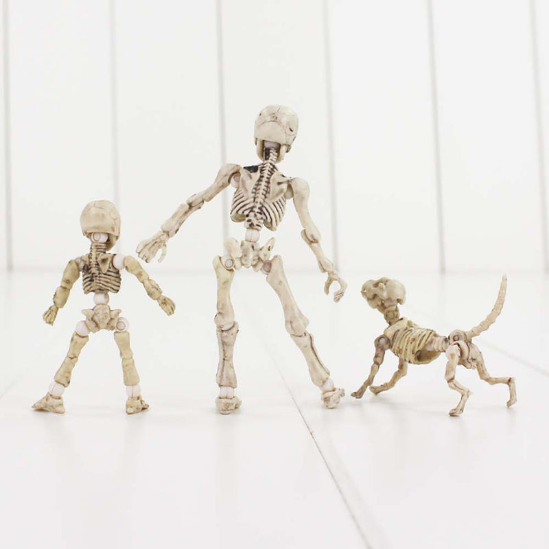 Pose Skeleton Mobile Pendant Action Figure Collectible Model Toy 3-8cm