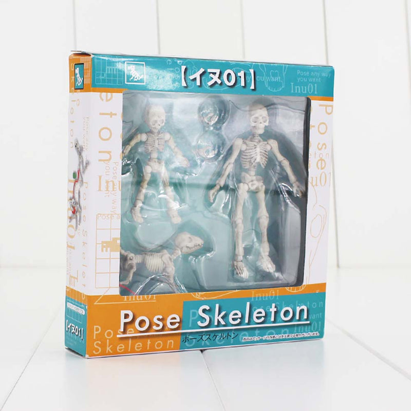 Pose Skeleton Mobile Pendant Action Figure Collectible Model Toy 3-8cm