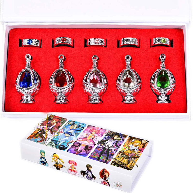 Puella Magi Madoka Magica Metal Collectible Model Cosplay Jewelry Set