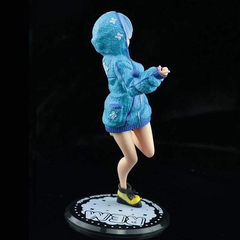 Rem Blue Sweater Jumping Ver Action Figure Model Toy 22cm