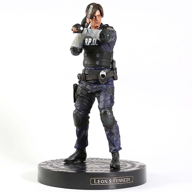 Resident Evil Leon Scott Kennedy Action Figure Collectible Model Toy 32cm