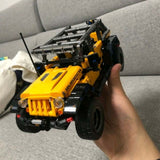 City Cross Country Jeep Model Building Blocks Kids DIY Toy - Toysoff.com