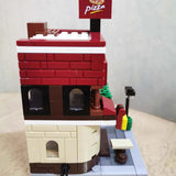City Street View Pizza Shop Model Children Toy Building Blocks - Toysoff.com