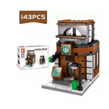 City Street View Starbucks Coffee Shop Model Children Toy Building Blocks - Toysoff.com