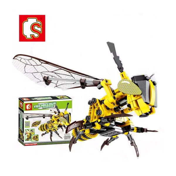 Simulated Insect Bee Animals Model Building Blocks Kids Toy DIY Gift - Toysoff.com
