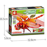 Simulated Insect DIY Dragonfly Animals Model Building Blocks Kids Toy - Toysoff.com