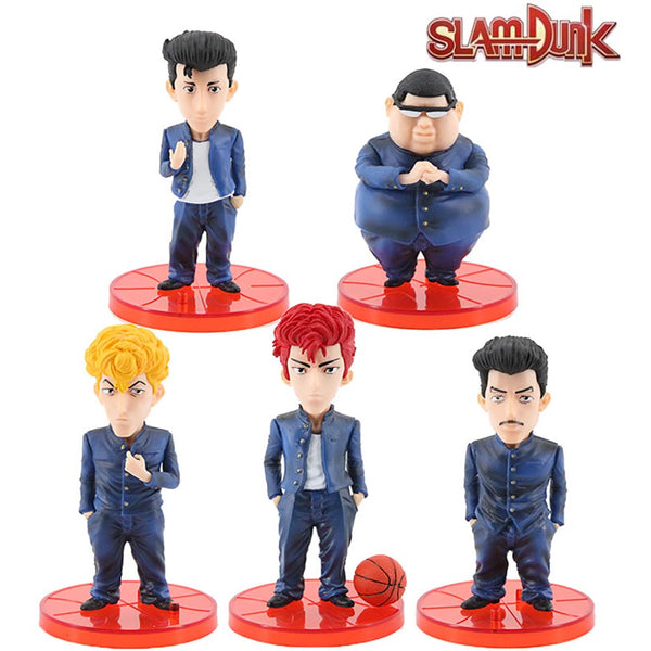 SLAM DUNK Sakuragi's Gang Q Ver Action Figure Model Toy 5pcs