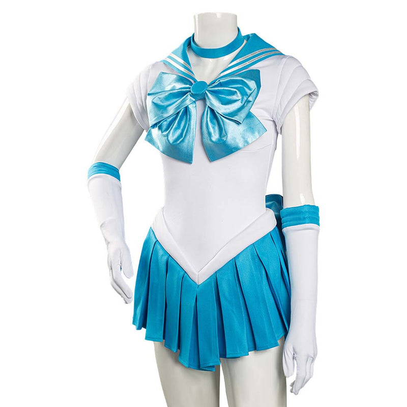 Sailor Moon Mizuno Ami Cosplay Costume Uniform Dress Suit