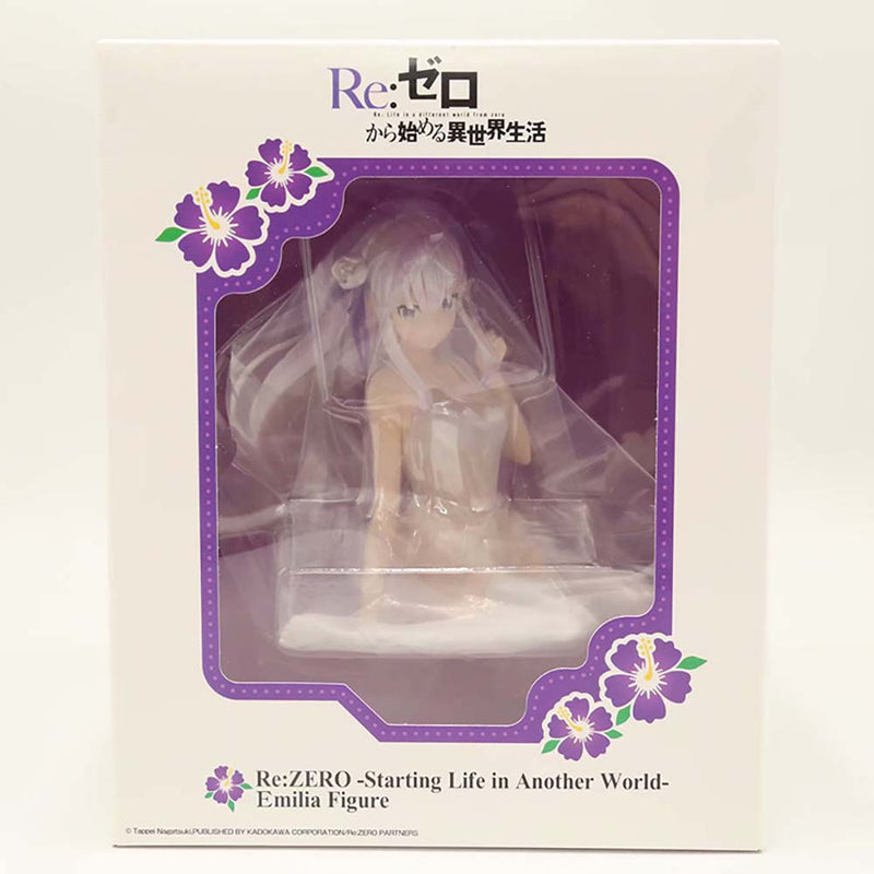 Sexy Girl Rem Ram Emilia Action Figure Model Toy 12cm
