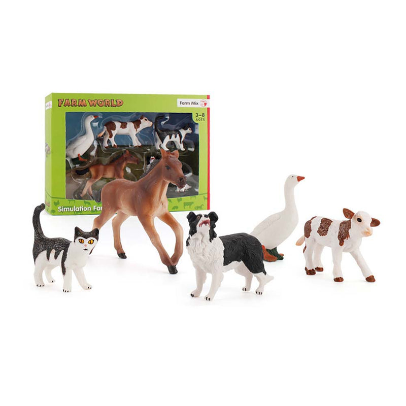 Simulation Animal Horse Goose Dog Cat Sheep Model Suit Fun Kid Toy