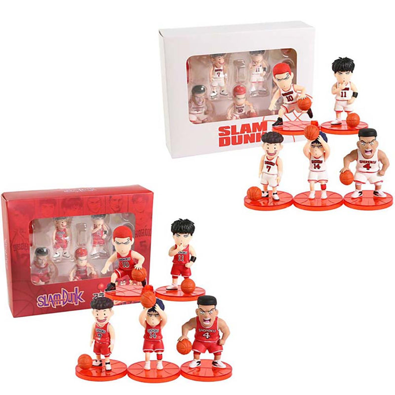 Slam Dunk Mini Action Figure Model Boxed Toy 5pcs