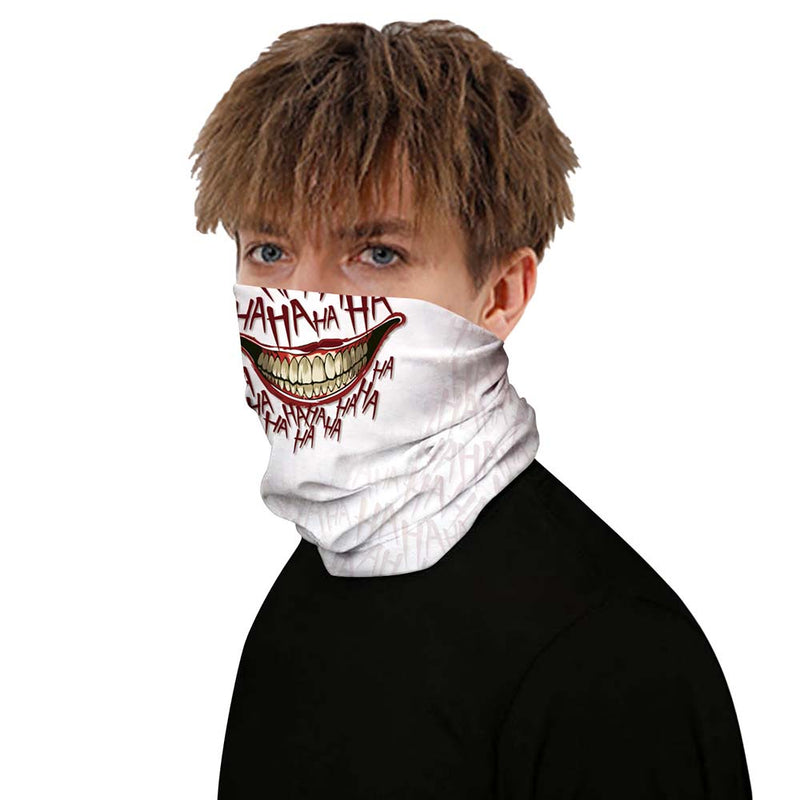 Smile The Clown Outdoors Neck Gaiter Face Cover Multifunctional Mask
