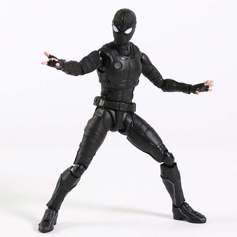 Spiderman Stealth Suit SHF Action Figure Collectible Model Toy 15cm