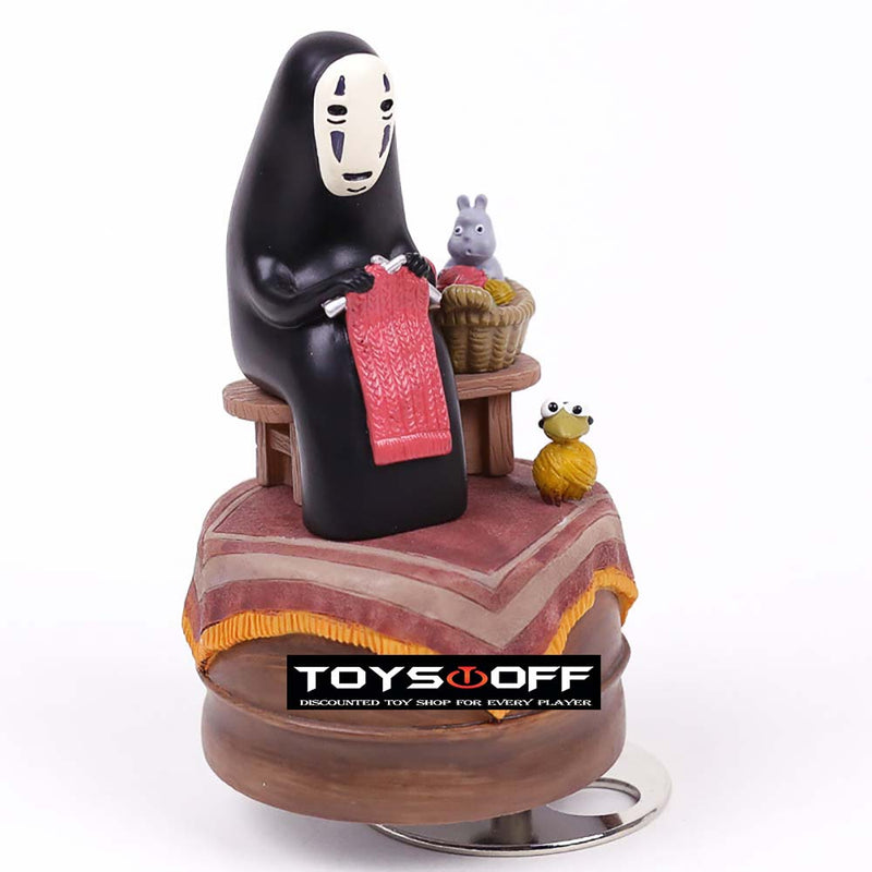 Spirited Away No Face Man Music Box Action Figure Toy 12cm