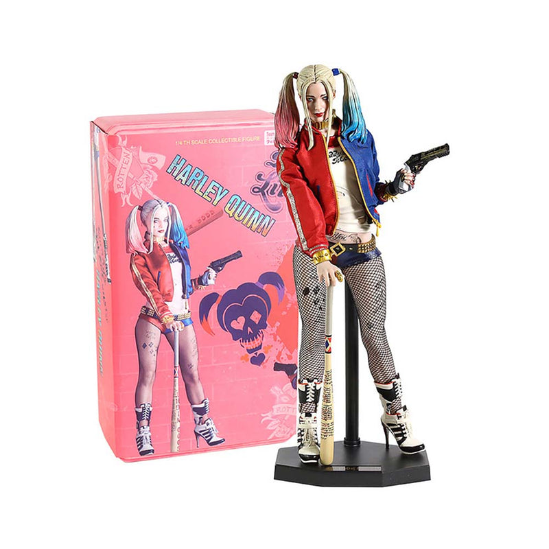 Suicide Squad Real Clothes Harley Quinn Action Figure Collectible Model