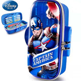 Disney Super Heroes Spiderman Captain America Primary School Students Pencil Case - Toysoff.com