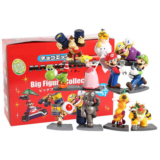 Super Mario Brothers Action Figure Model Mini Toy 11pcs 6cm