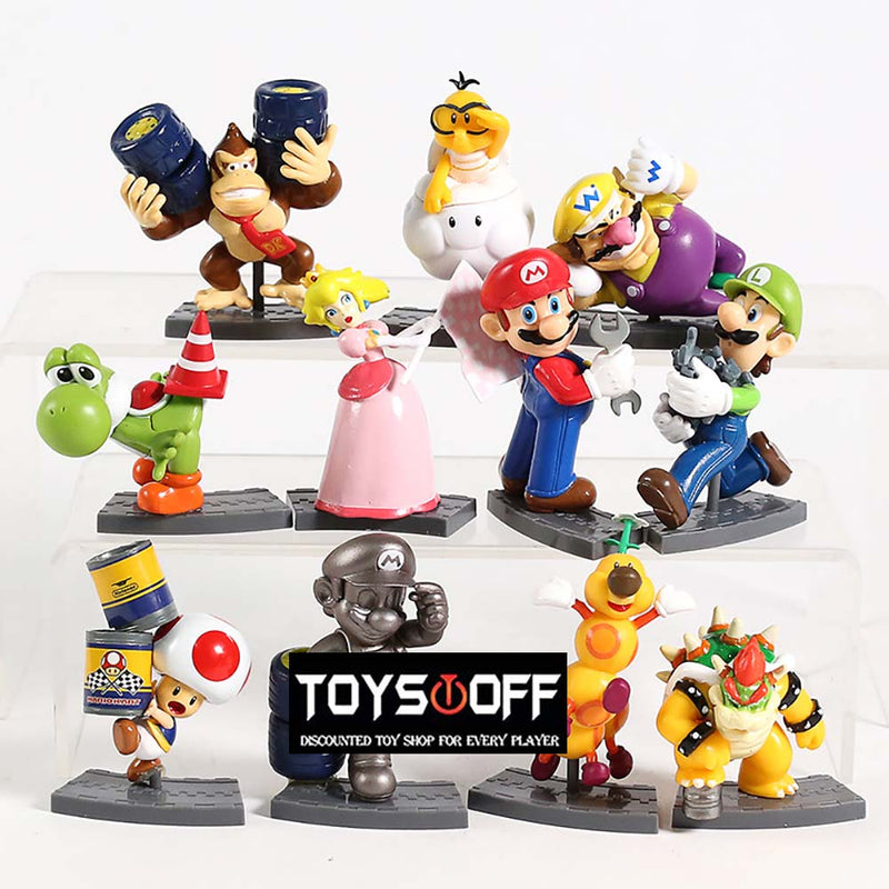 Super Mario Brothers Action Figure Model Mini Toy 11pcs 6cm