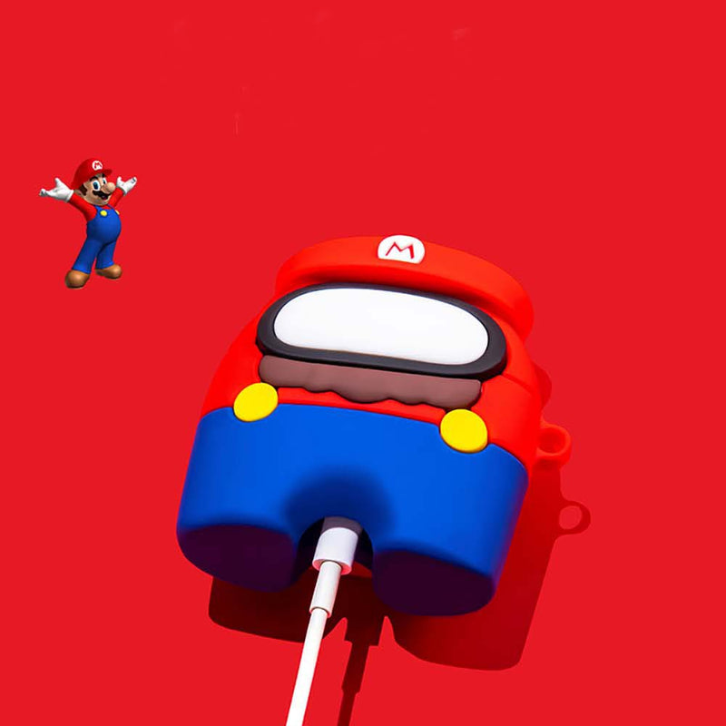 Super Mario Cartoon Apple Airpods Case Fun Gift