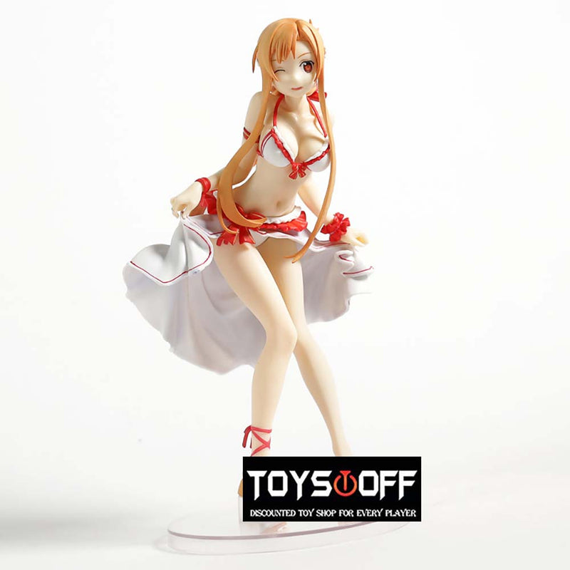 Sword Art Online Asuna Mizugi Ver Action Figure Model Toy 21cm