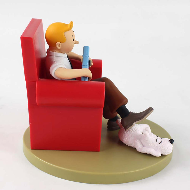 The Adventures of Tintin Sitting Red Sofa Action Figure 15cm