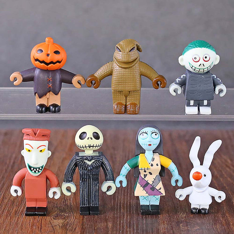 The Nightmare Before Cartoon Action Figure Mini Model Toy 7pcs