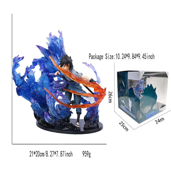 Uchiha Itachi Fire Sasuke Action Figure Zero Relation Toy 21cm