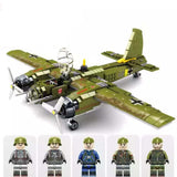 WW2 Military Bomber Army Soldier Figures Building Blocks Kids Toy - Toysoff.com