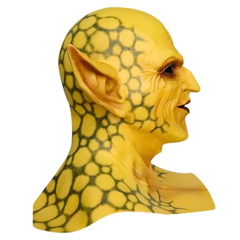 Yellow Devil The Clown Mask Halloween Horror Headgear Cosplay Prop