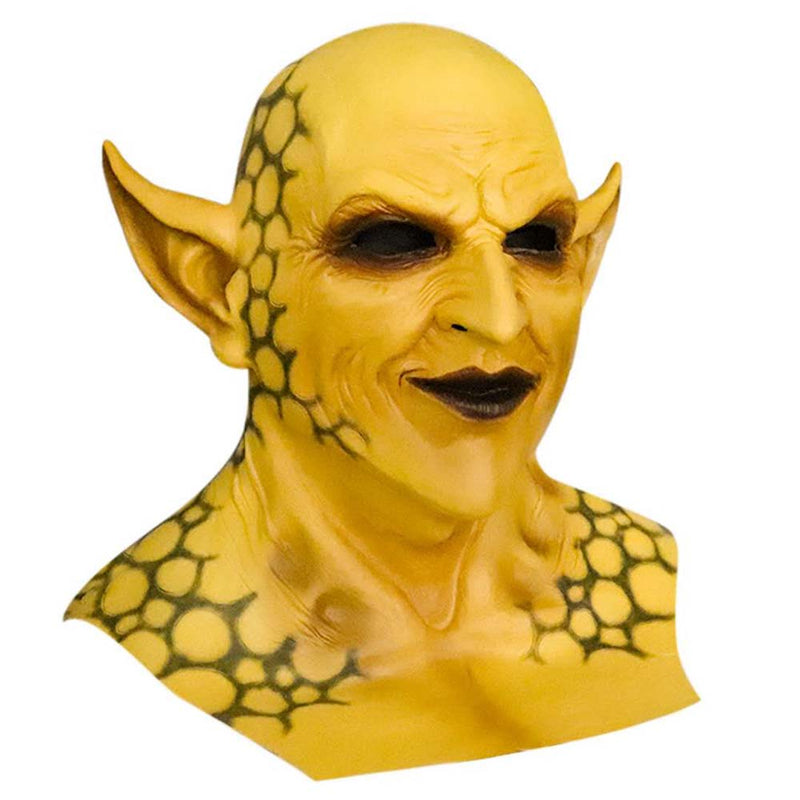 Yellow Devil The Clown Mask Halloween Horror Headgear Cosplay Prop