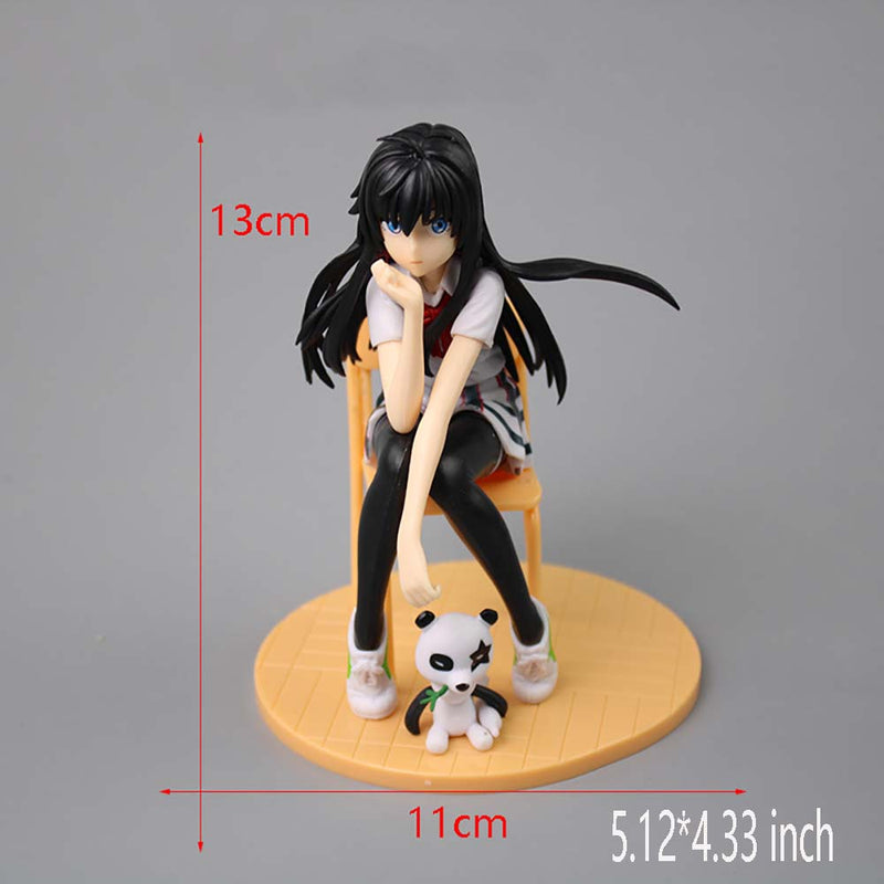Yukinoshita Yukino With Panda Action Figure Cute Toy 13cm